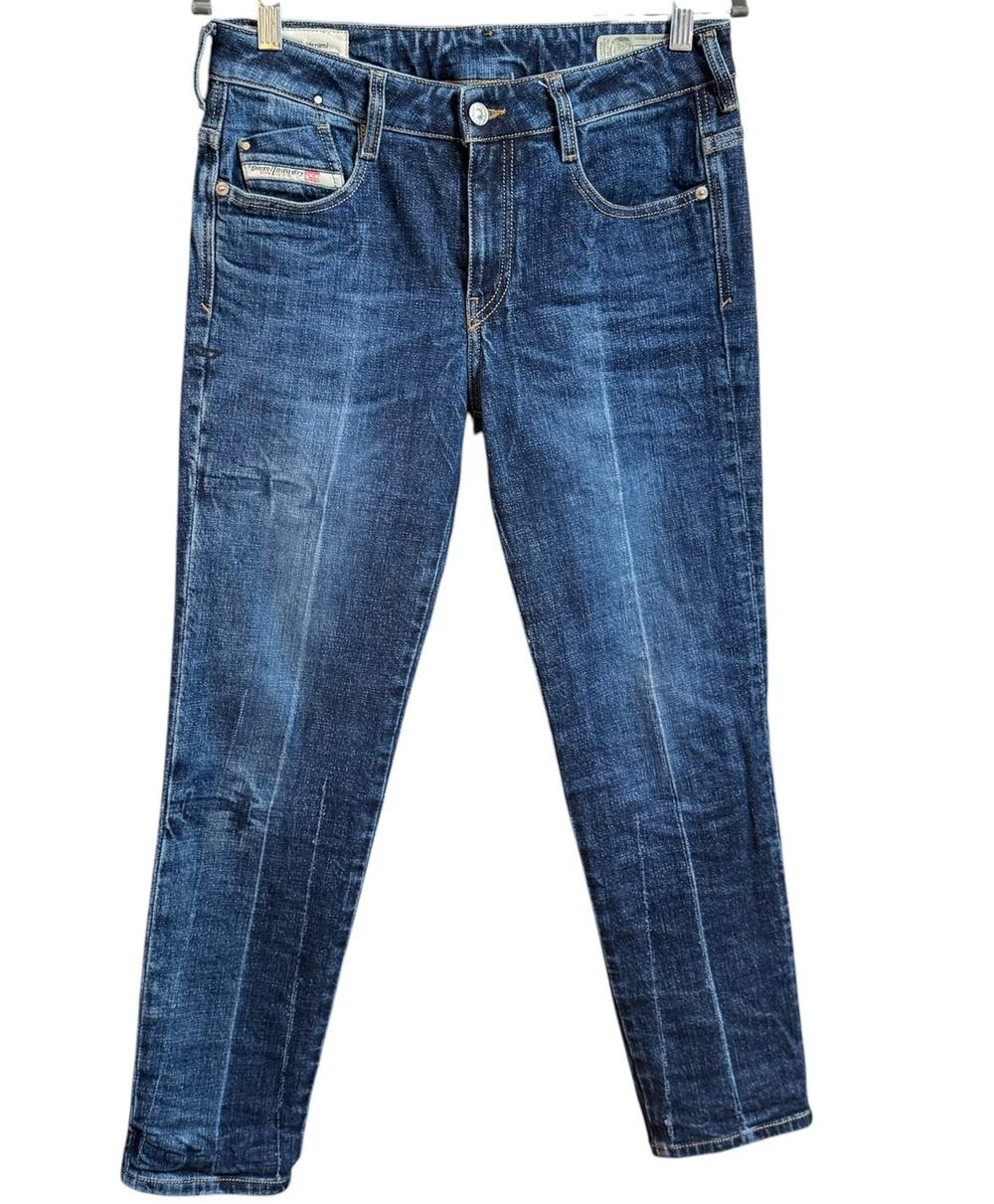 Diesel D-Rifty Jeans Size 28 Slim Low Waist Blue Denim Stretch Made Italy